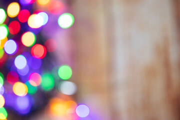 Bokeh or blurred Christmas background