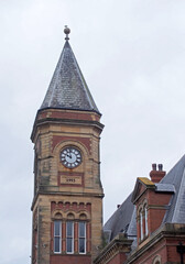 the tower of the old lord street railway station in Southport merseyside