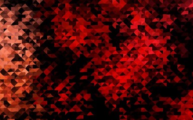 Dark Red vector backdrop with lines, triangles. Modern abstract illustration with colorful triangles. Pattern for busines ad, booklets, leaflets