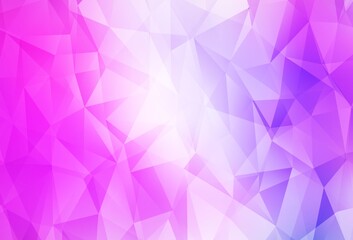 Light Purple, Pink vector low poly layout.