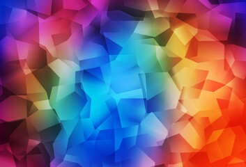 Dark Multicolor vector triangle mosaic texture.