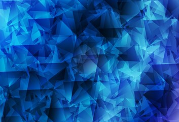 Obraz premium Light BLUE vector abstract mosaic pattern.