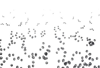 Light Black vector pattern with spheres.