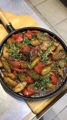 pizza in a pan