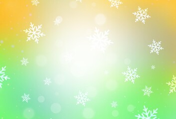 Light Green, Yellow vector texture in birthday style.