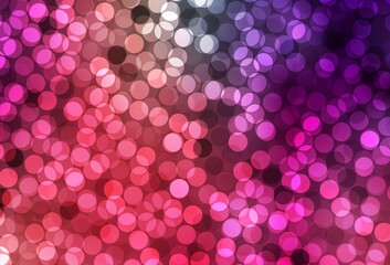 Light Pink, Red vector background with spots.