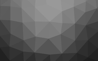 Fototapeta premium Dark Silver, Gray vector shining triangular template. Glitter abstract illustration with an elegant design. Template for your brand book.