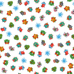 Emoticons set icons for happy new year theme