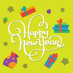 Happy New Year gift card