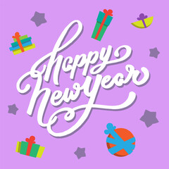 Happy New Year gift card