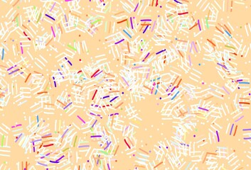 Light Blue, Yellow vector template with repeated sticks, dots.