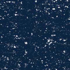 white silver terrazzo glitter flakes seamless pattern abstract navy blue background and texture backdrop