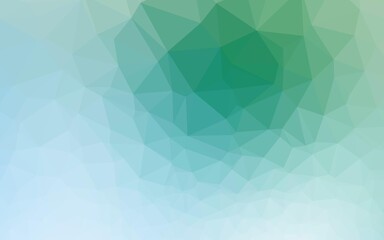 Obraz premium Light Blue, Green vector low poly layout. Colorful illustration in abstract style with gradient. Brand new design for your business.