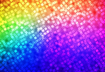 Dark Multicolor vector background with rectangles.