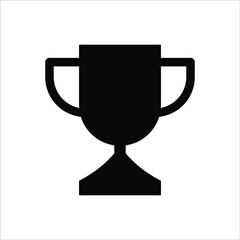 First prize trophy icon, winner vector illustration and icon