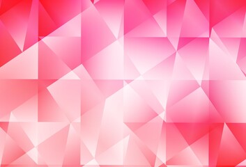 Light Pink, Yellow vector triangle mosaic template.