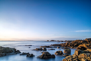 Landscape of paradise tropical island beach