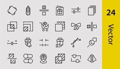 A simple set of image editing related vector line icons. Contains icons such as crop, copy, scale, rotate and more. Editable stroke. 48x48 Pixel Perfect. On white background