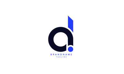 Alphabet letters Initials Monogram logo DA, AD, D and A - obrazy, fototapety, plakaty