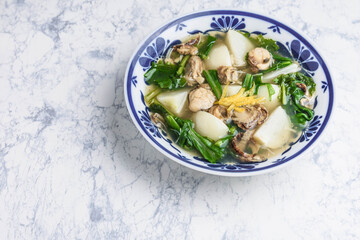 ホタテと蕪の餡かけ