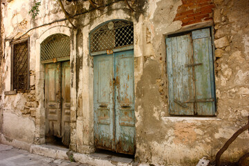 Fototapeta na wymiar old house in rethymno crete greece