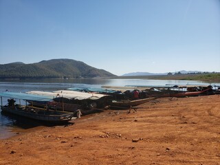 boats on the beach