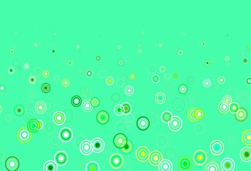 Light Blue, Green vector texture with disks.