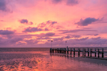 Sonnenuntergang am Strand von Utersum, Föhr