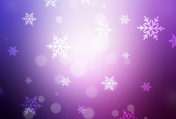 Light Purple, Pink vector layout in New Year style.