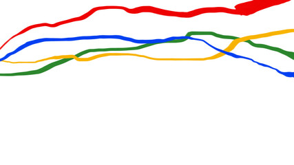 カラフルなゴールテープの抽象的な背景イメージ素材
