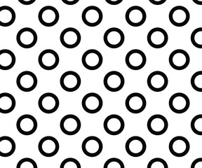 black and white polka dot pattern background vector