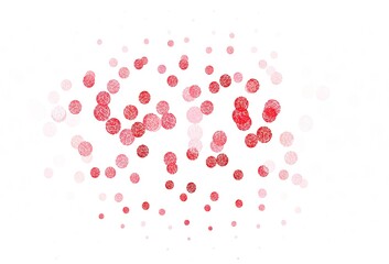 Light Red vector backdrop with dots.