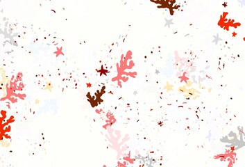 Light Brown vector template with chaotic shapes.