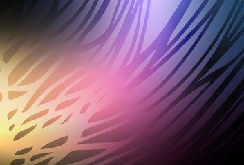 Dark Pink, Yellow vector blurred bright texture.