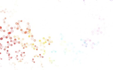 Light Multicolor vector background with spots.