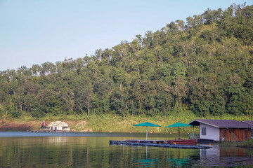 Naklejka premium lake in the mountains