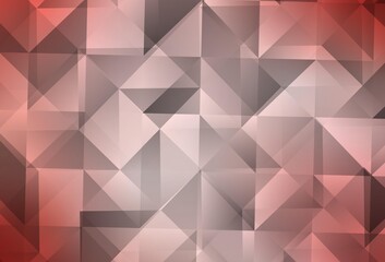 Light Red vector abstract polygonal pattern.