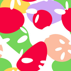 Bright Mosaic Hipster Vector Seamless Pattern. 