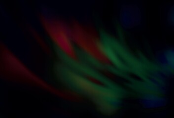 Dark Green, Red vector blurred bright template.