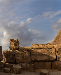 The great pyramid of Giza of  Pharaoh Khufu (Cheops). The first Wonder of the ancient world,...