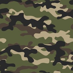 Full seamless abstract military camouflage skin pattern vector for decor and textile. Army masking design for hunting textile fabric printing and wallpaper. Design for fashion and home design.