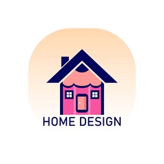Real Estate and Buildings Logo in pencil. Vector home logo template