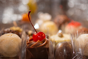 Fine sweets for wedding party. Selective focus.