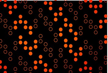Dark Orange vector layout with circle shapes.
