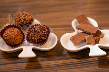 Fine sweets for wedding party. Selective focus.