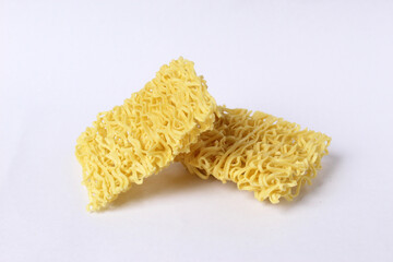 dried noodle with isolated background photo