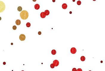 Light red vector cover with spots.