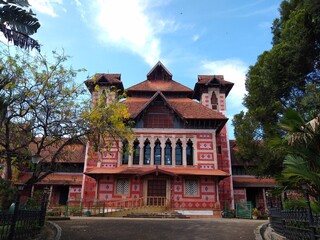 Napier museum in Trivandrum, Kerala, historic building 