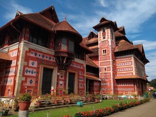 Fototapeta na wymiar Napier museum in Trivandrum, Kerala, historic building 