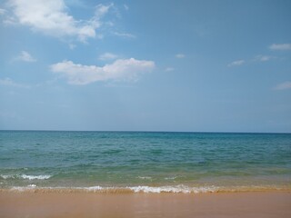 beach and blue sky
